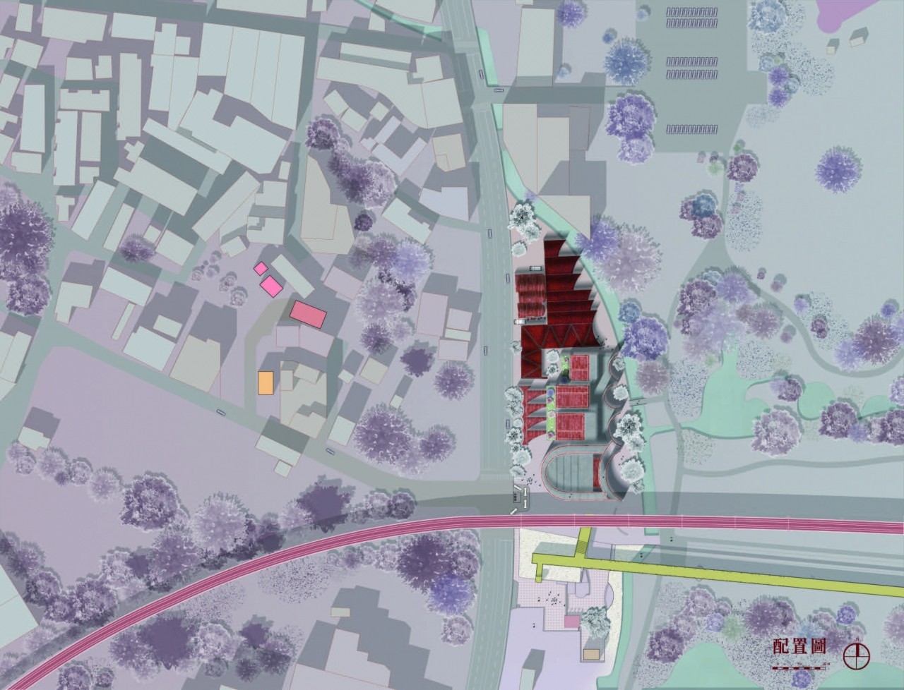 紅磚中少女的舞蹈