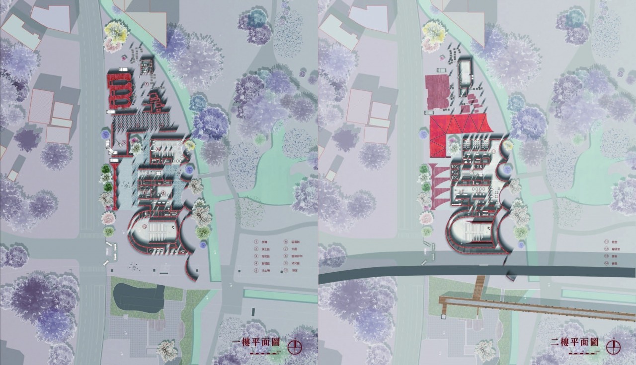 紅磚中少女的舞蹈