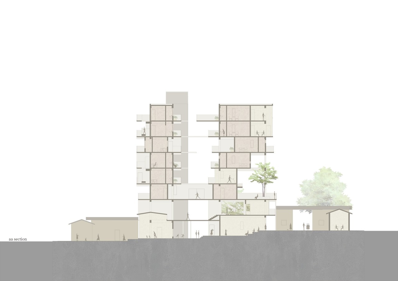 三合院紋理現代化_重新組構社區空間與住宅單元