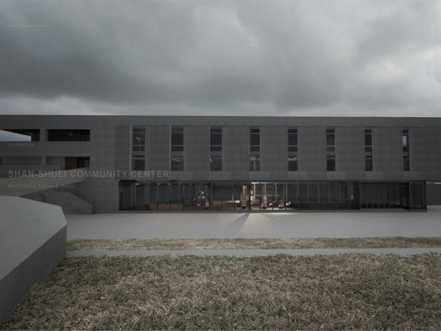 梧棲水文意象_善水國民中小學活動中心