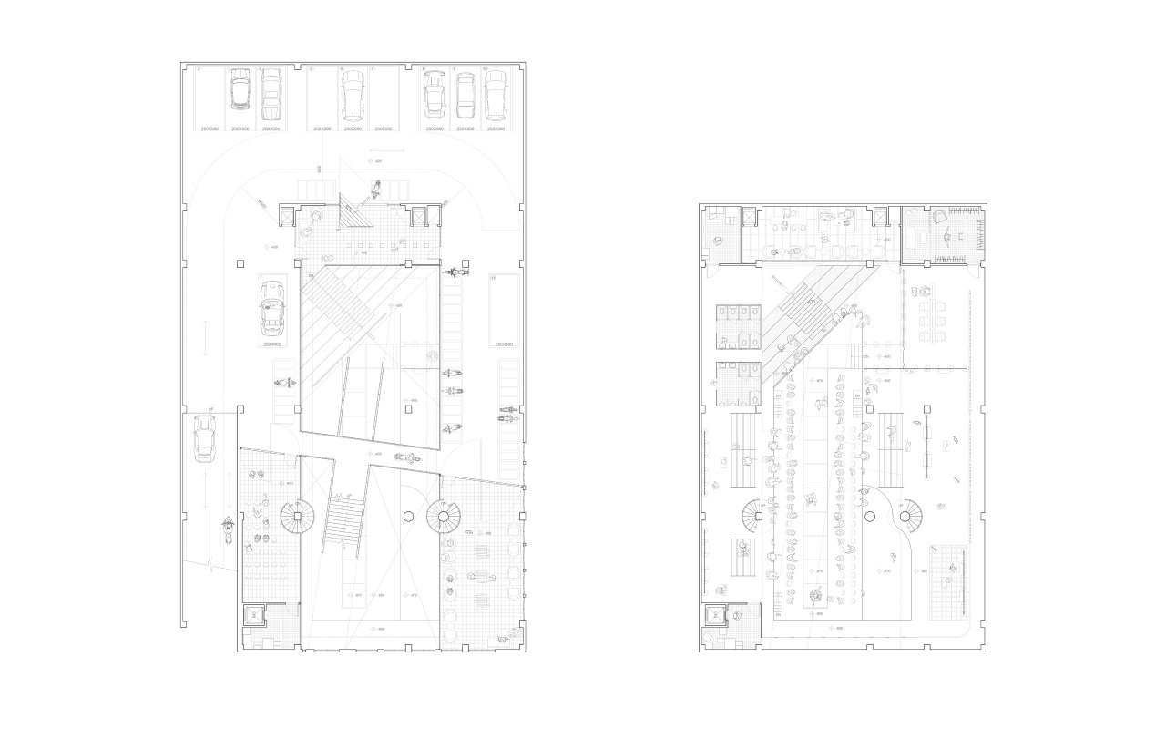 建筑的同时性_地上社区和地下舞台