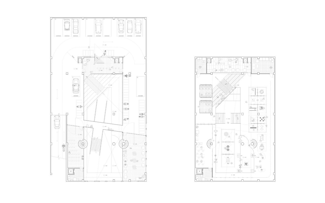建筑的同时性_地上社区和地下舞台