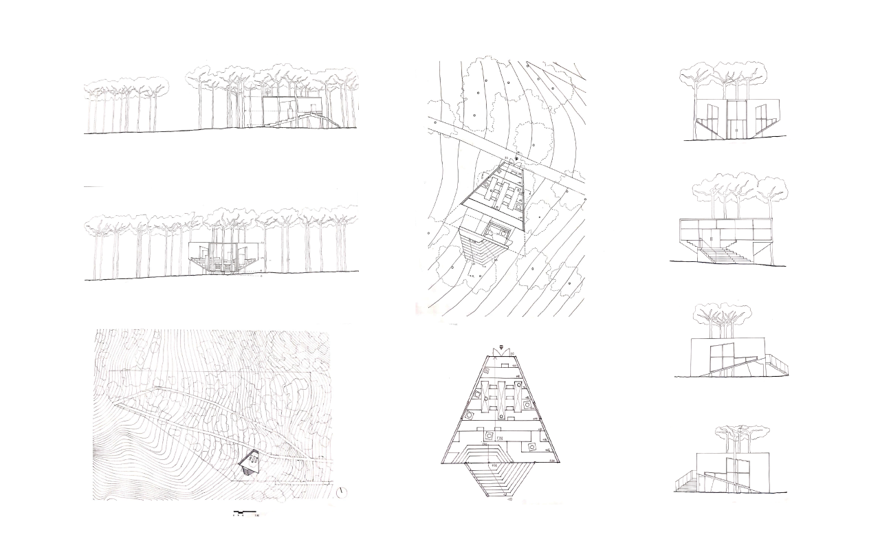 抹，垂直水平元素的增強與消泯 – 樓梯藝廊