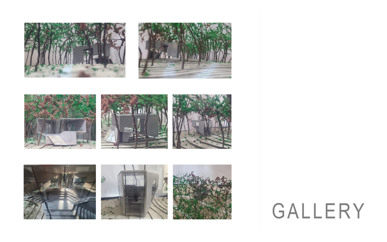 抹，垂直水平元素的增強與消泯 – 樓梯藝廊