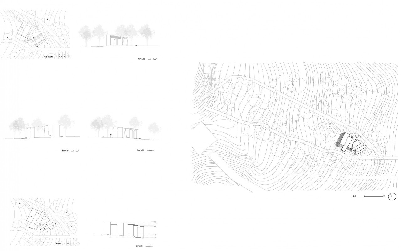 嵌入，擠出  樓梯藝廊與地景的共構