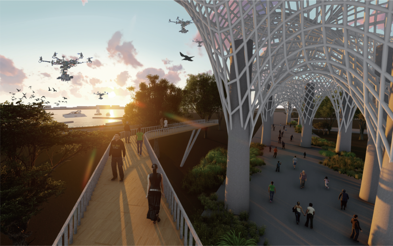 應對氣候變遷下台中港的生態網絡重構與元素設計 — 仿生碳循環機制與未來港灣建築 Reconstructing Ecological Network and Design Element of the Taichung Port to Cop