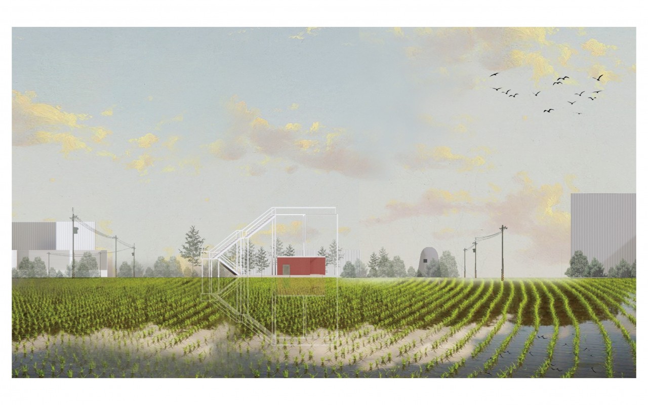 Observation deck and Footbath design