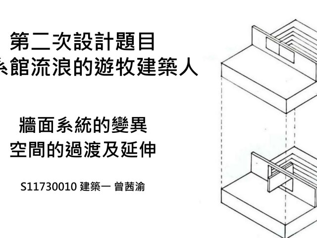牆面系統的變異 空間的過渡及延伸