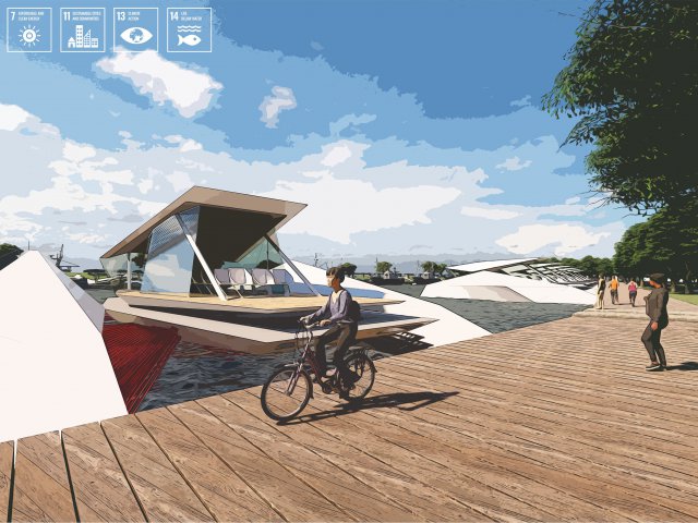 在人類世渡輪設計中以仿生策略調節沿海海底峽谷的海洋酸化和暖化議題