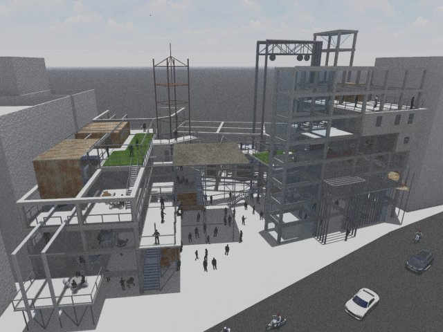 Circulation Center Under the Urban